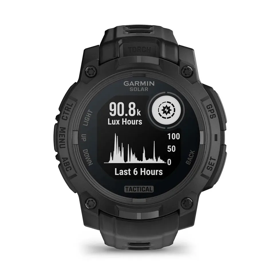 Смарт-часы Garmin Instinct 3 Solar Tactical, 45 мм. Черный 5