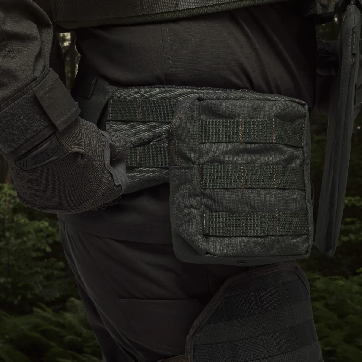 Підсумок утилітарний L. Кріплення Molle. Cordura 500D. Олива. 3