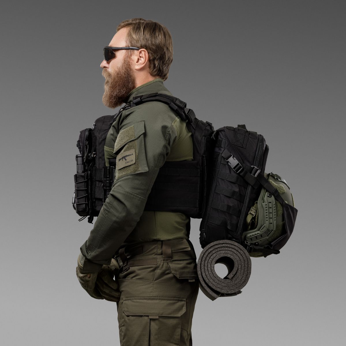 Тактический рюкзак DM20 на 20 л. Cordura 1000D. Крепление Molle. Черный 7