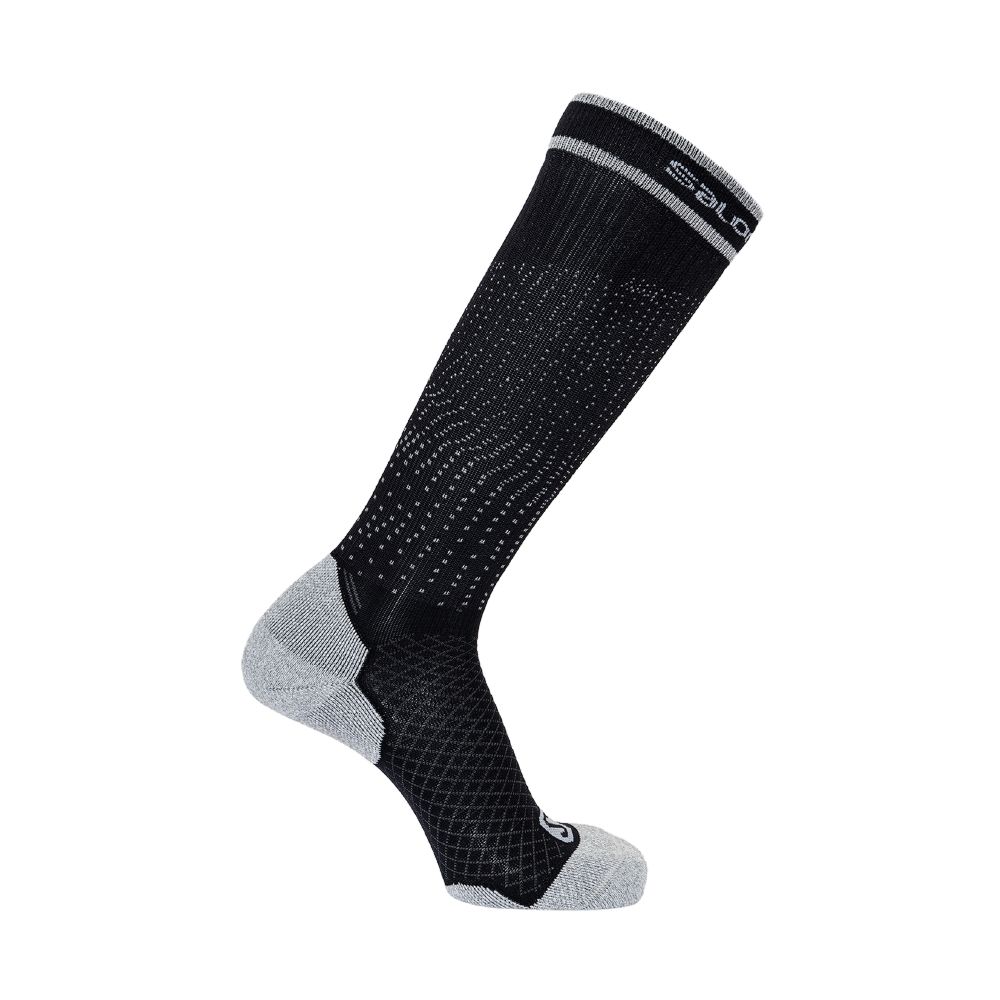 Шкарпетки компресійні Salomon Coolpression DX+SX. Колір Black/Alloy. Розмір M
