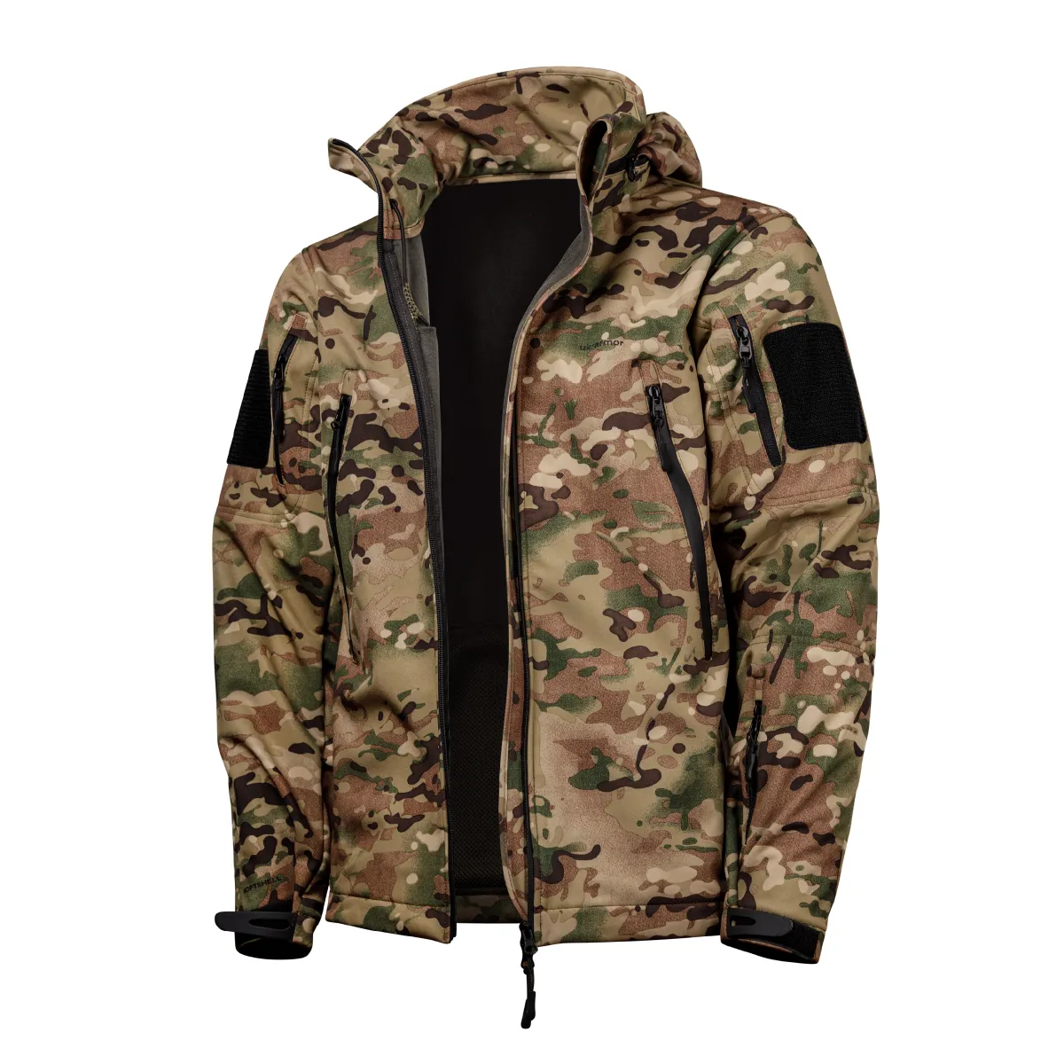 Комплект одягу Softshell Hawk Jacket & Pants. Захист від вітру та вологи. Мультикам 3