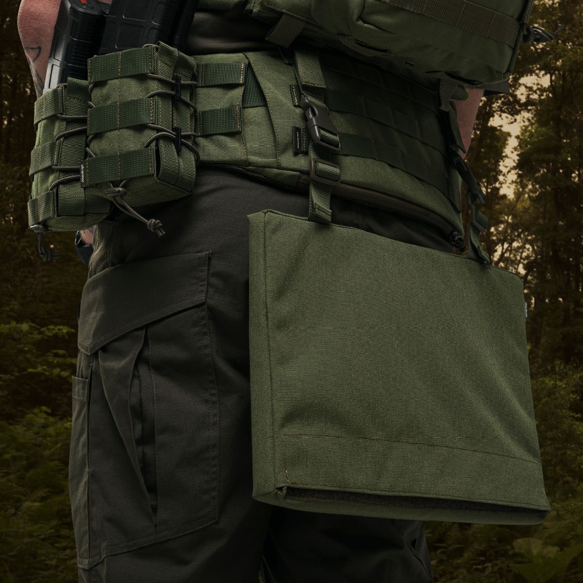 Килимок для сидіння тактичний 2-го класу захисту. Cordura 500D. Олива 4