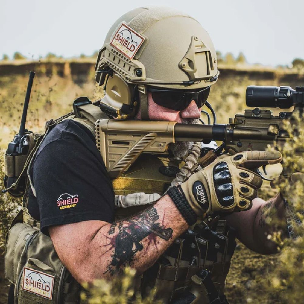 Рукавички тактичні Shield Germany® Tactical Carbon Glove. Койот. Розмір M 2
