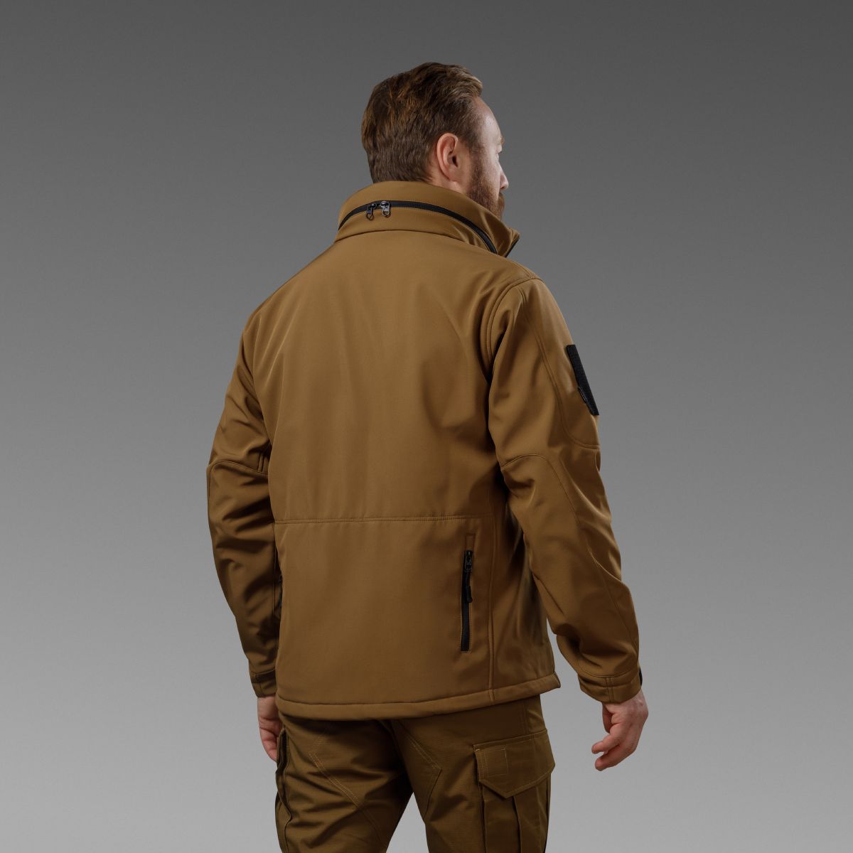 Комплект одягу Softshell Hawk Jacket & Pants. Захист від вітру та вологи. Койот 3