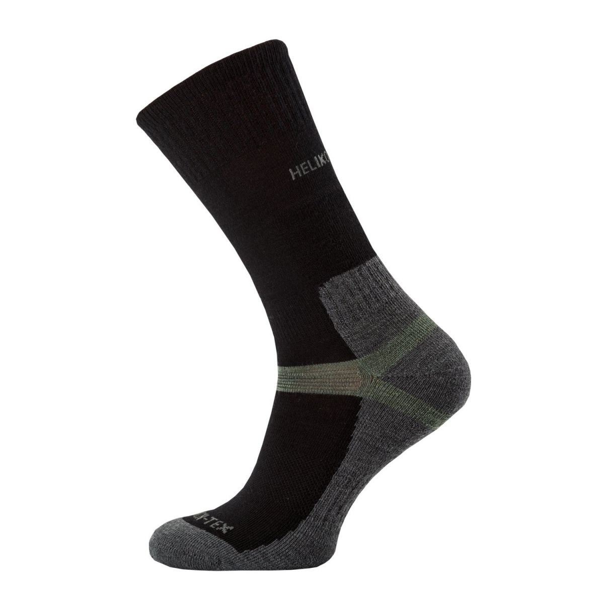 Шкарпетки трекінгові Helikon-Tex Mediumweight socks чорно-сірі з вовною мериноса 5