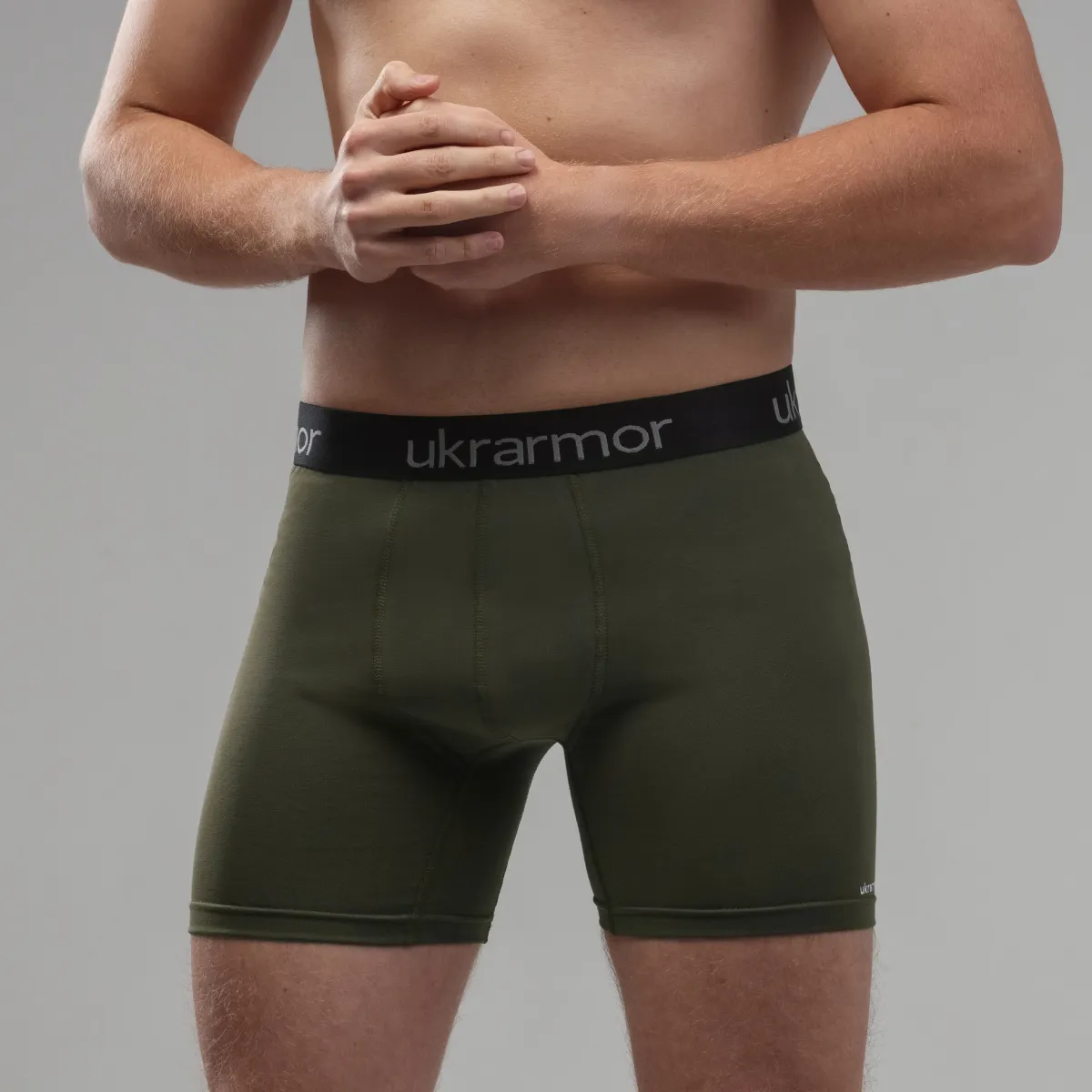 Трусы мужские "Soldier's Boxer" (2 шт.). Материал Charged Cotton. Олива-Черный 2