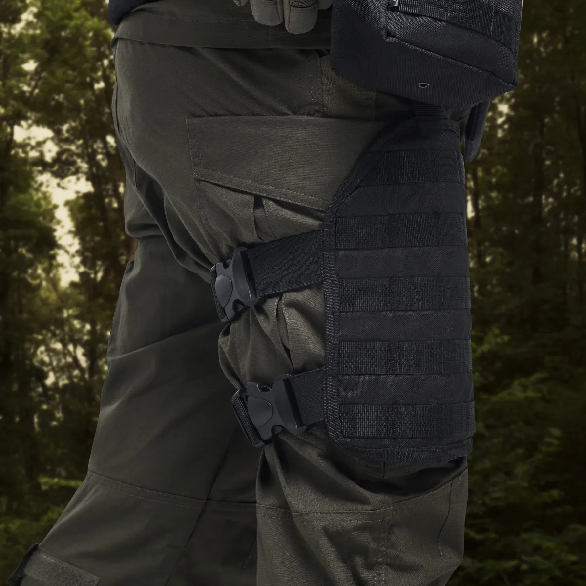 Платформа на стегно (L/XL). Cordura 1000. Кріплення Molle. Чорна 3