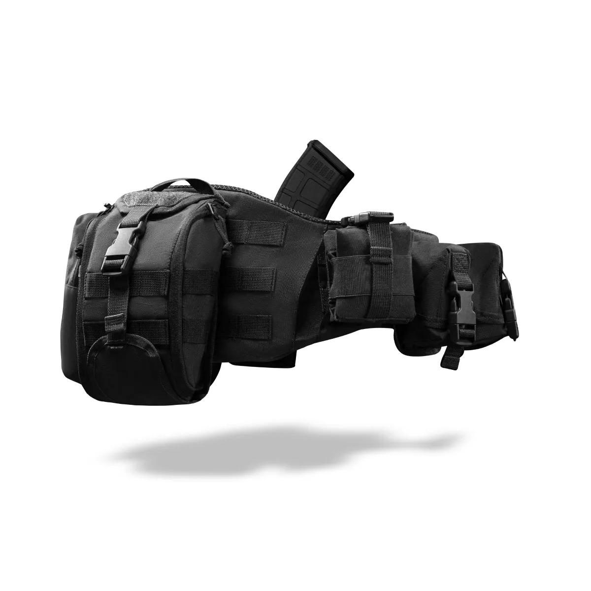 Комплект Modular Battle Belt S/M 2-го класу захисту. Тактичний пояс з обвісами. Чорний 10