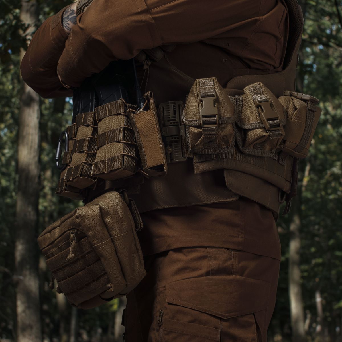 Комплект спорядження Vest Full (based on IBV) S\M без балістичного захисту. Койот 5