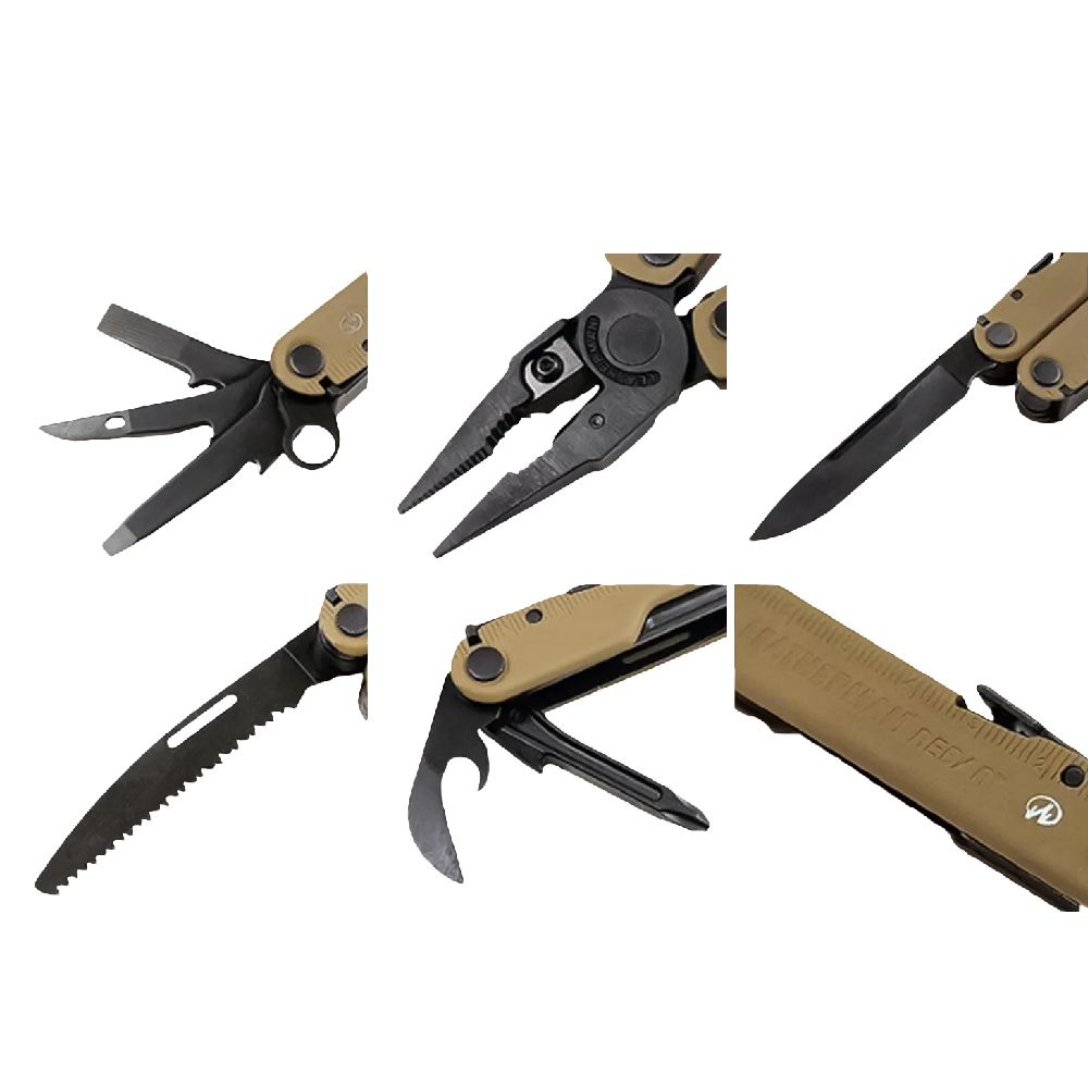 Мультитул Leatherman® (США) Rebar на 17 інструментів з нержавіючої сталі, нейлоновий чохол. Койот 4