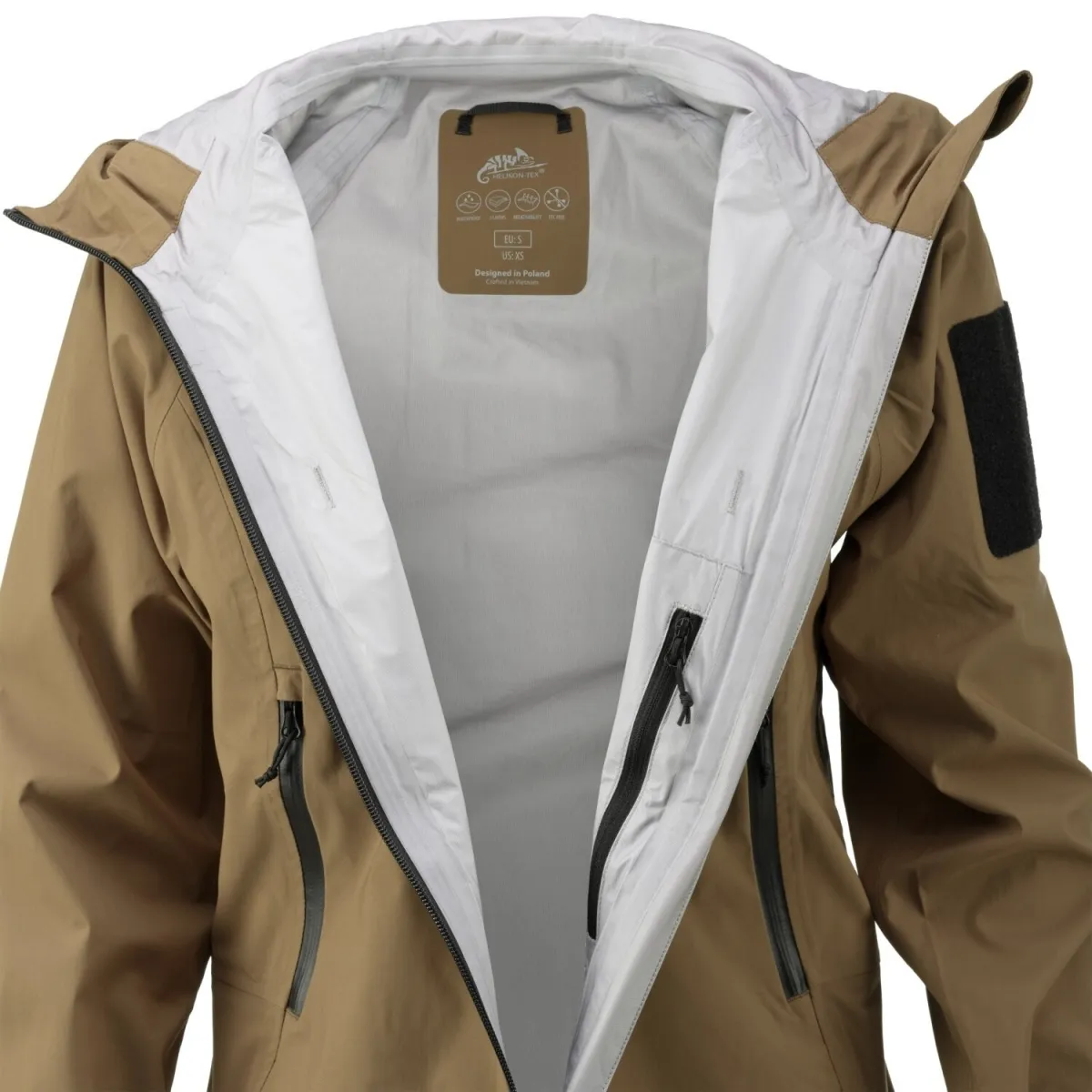Куртка Helikon-Tex Squall Hardshell – Black. Защита от дождя и снега 3