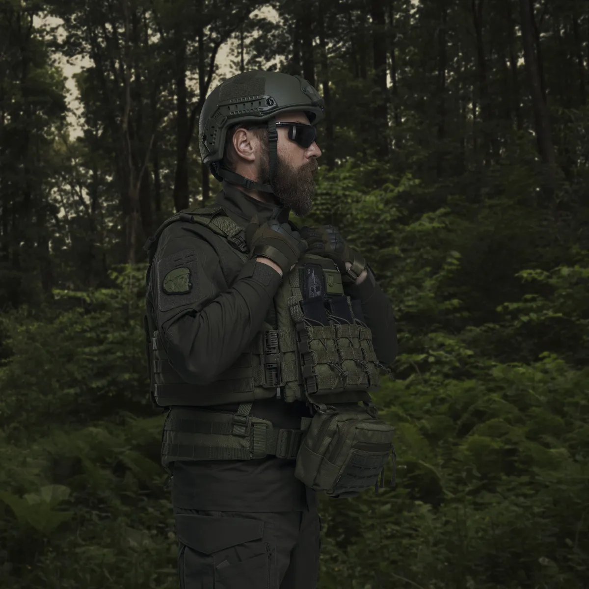 Сумка-напашник PRO. Розмір L (16х22 см). Матеріал Cordura 1000. Олива 7