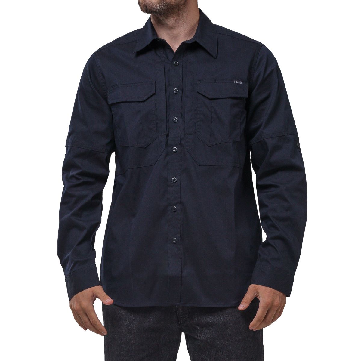 Рубашка 5.11 Tactical® ABR Pro Long Sleeve Shirt. Цвет Темно-синий/Dark Navy 3