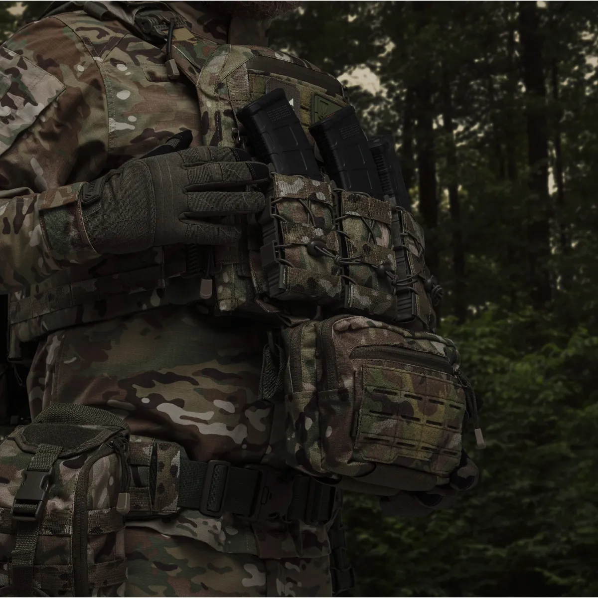Сумка-напашник PRO. Розмір L (16х22 см). Матеріал Cordura 1000. Мультикам 3