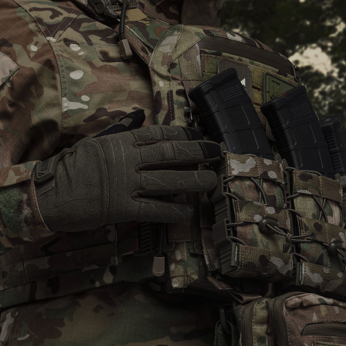 Тактичні рукавички 5.11 Tactical competition shooting 2.0. Колір Ranger green 3