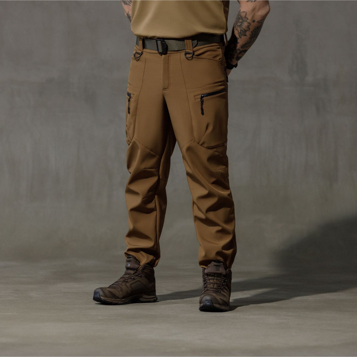 Softshell штаны Hawk Pants. Защита от ветра и влаги. Койот 2