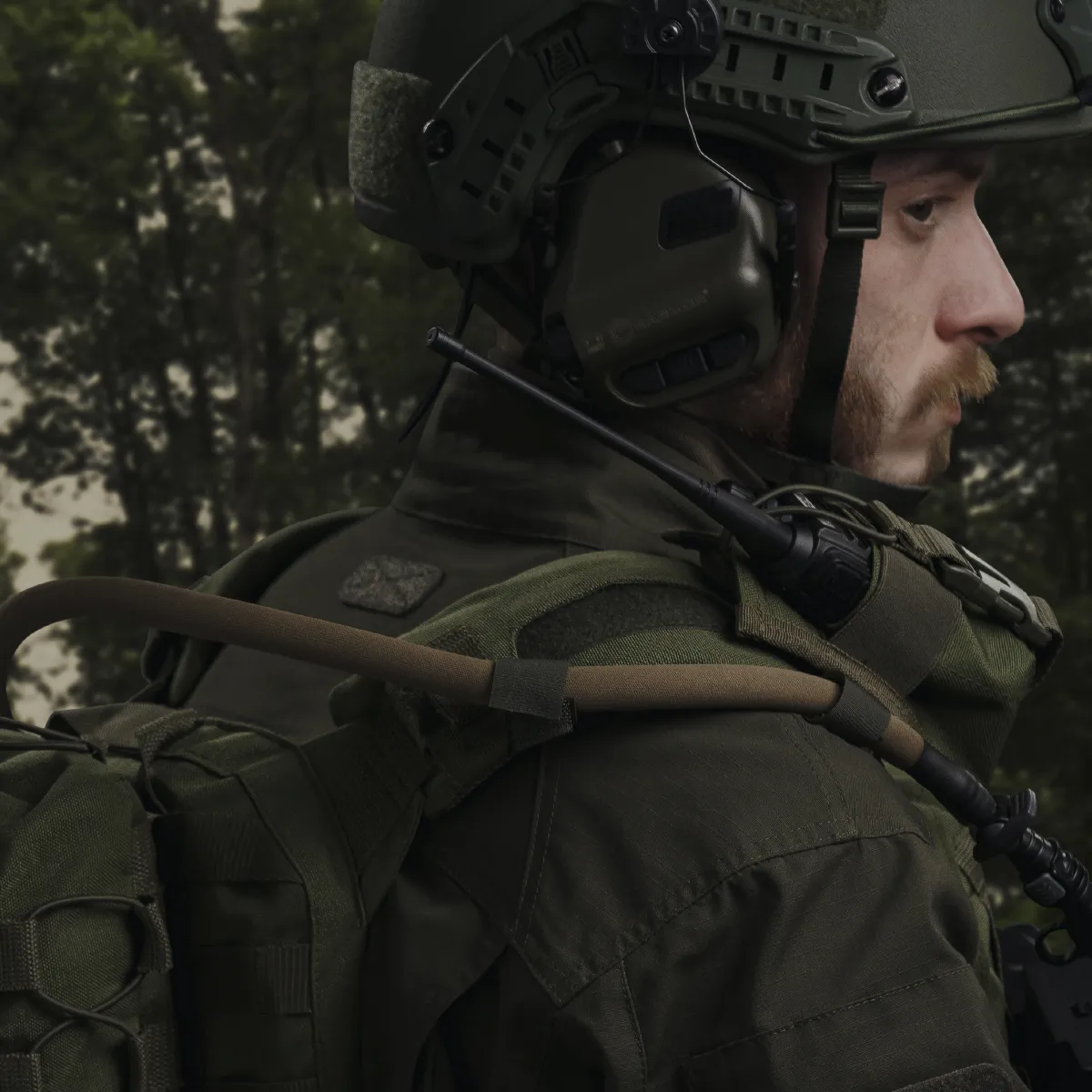 Підсумок для рації. Кріплення Molle. Cordura 1000. Колір Олива 6