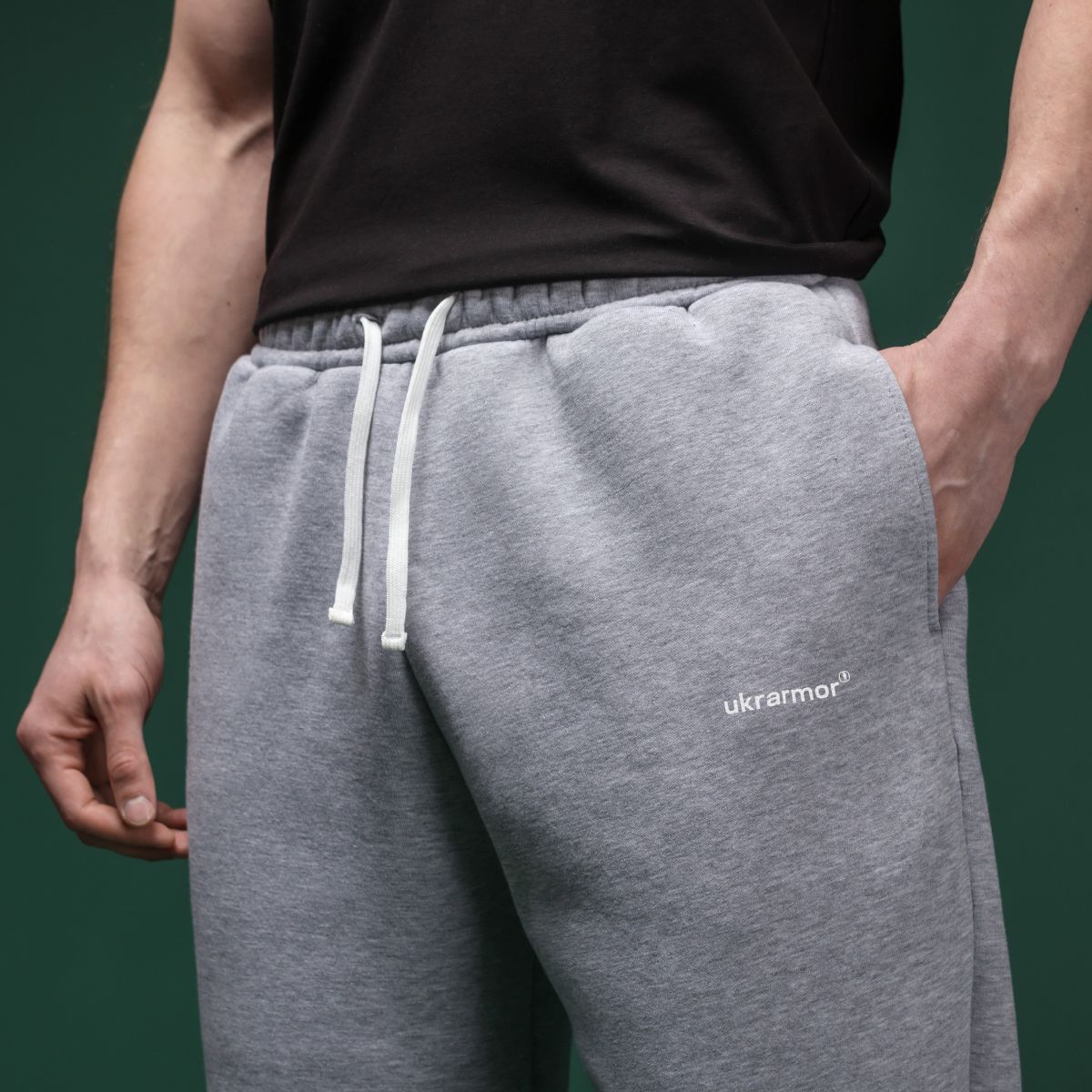 Спортивні штани Ukrarmor Rush Pants з еластичним поясом. Сірий. Розмір S 4