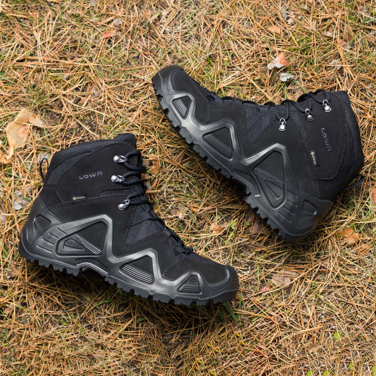 Тактичні черевики LOWA Zephyr GTX MID TF. Мембрана Gore-Tex®. Чорного кольору 8