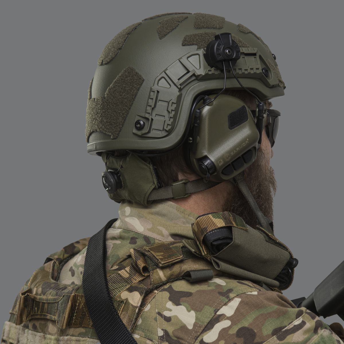 Крепление-адаптер М11 для наушников Earmor M31/M32 на шлемы с рельсовым креплением ARC. 3