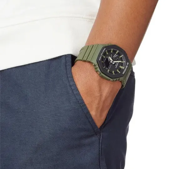 Тактичний годинник Casio G-SHOCK GA-2110SU. Водостійкий корпус. Олива 3