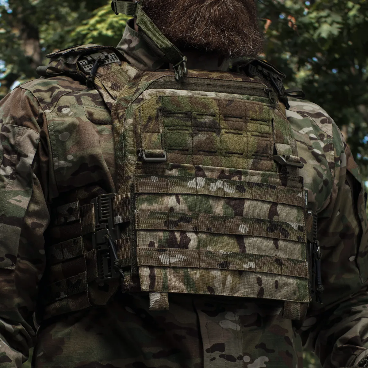 Змінні бокові камербанди (чохли) для плитоноски. Розмір XL, 40х16 см. Мультикам 7