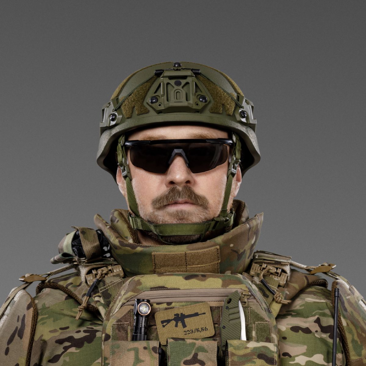 Баллистический шлем Sestan-Busch Helmet Mid Cut (BK-ACH-MC ). Олива. Розмір М 2