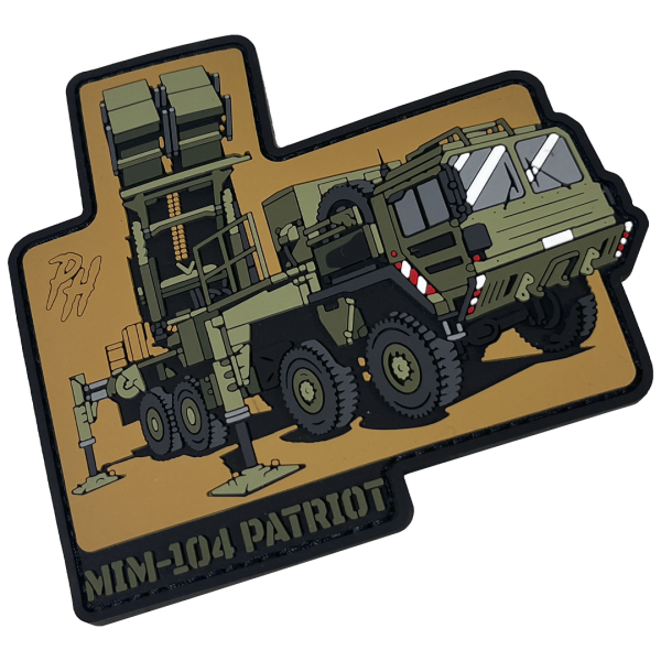 Патч (шеврон) «MIM-104 Patriot» от Patch hunter. Мягкий ПВХ пластик мягкий. Койот 4