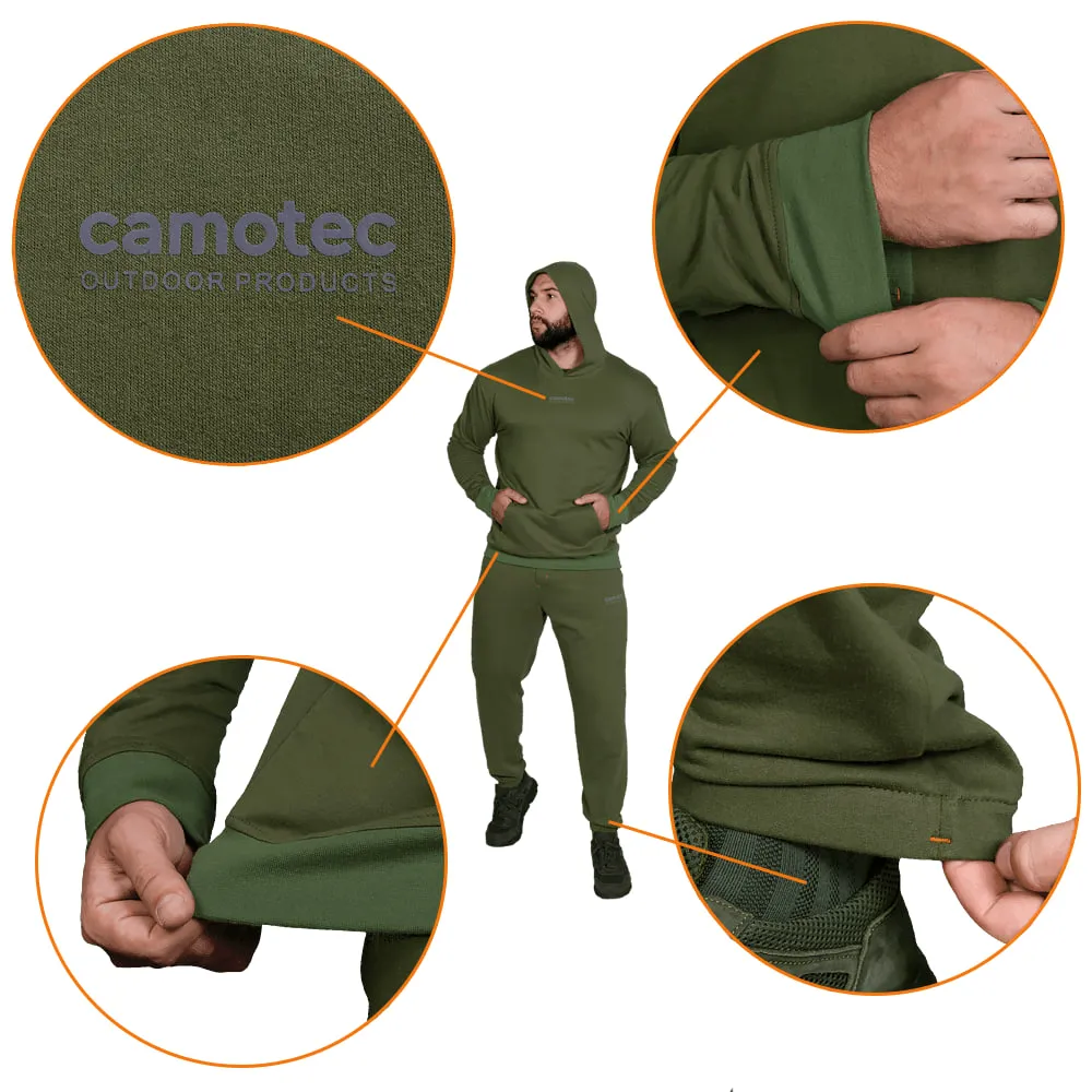 Спортивный костюм Basic Hood Cotton Camotec. Олива 3