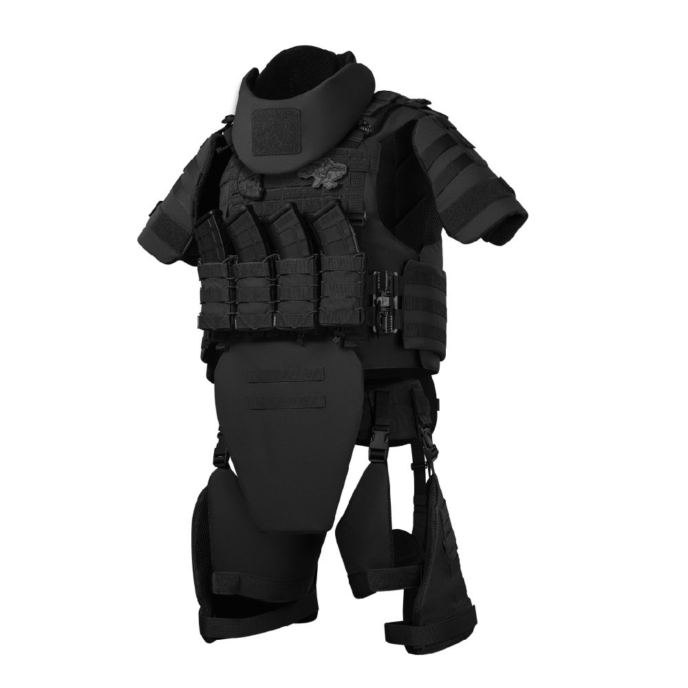 Бронекостюм A.T.A.S. (Advanced Tactical Armor Suit) Level II. Клас захисту – 2. Чорний. L/XL