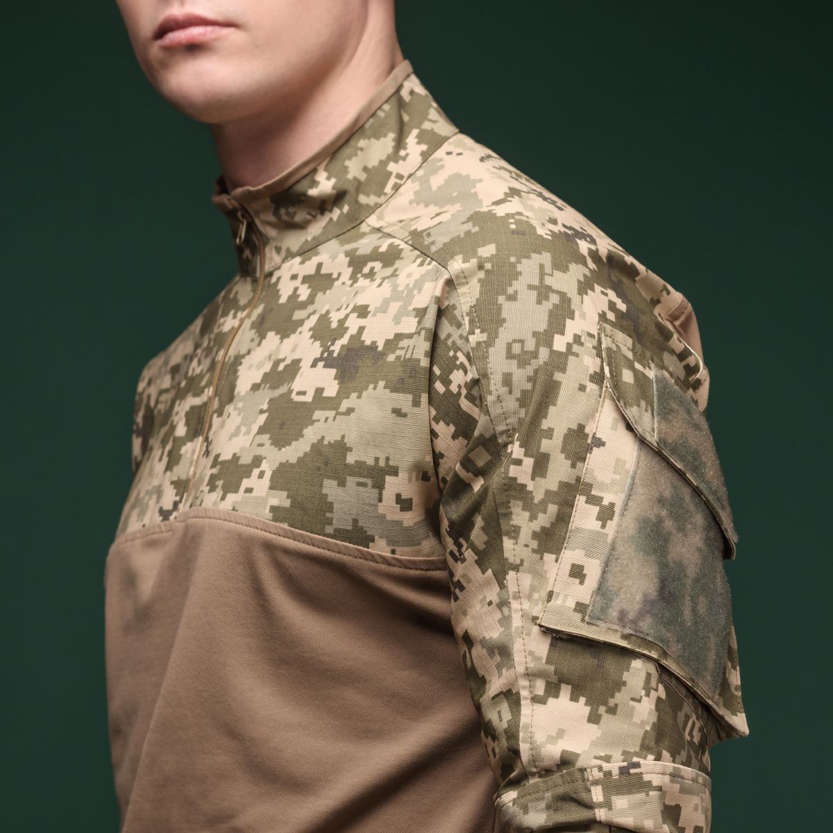 Тактическая рубашка Core Combat Shirt, длинный рукав, комбинированные материалы. Пиксель (мм-14). L 4