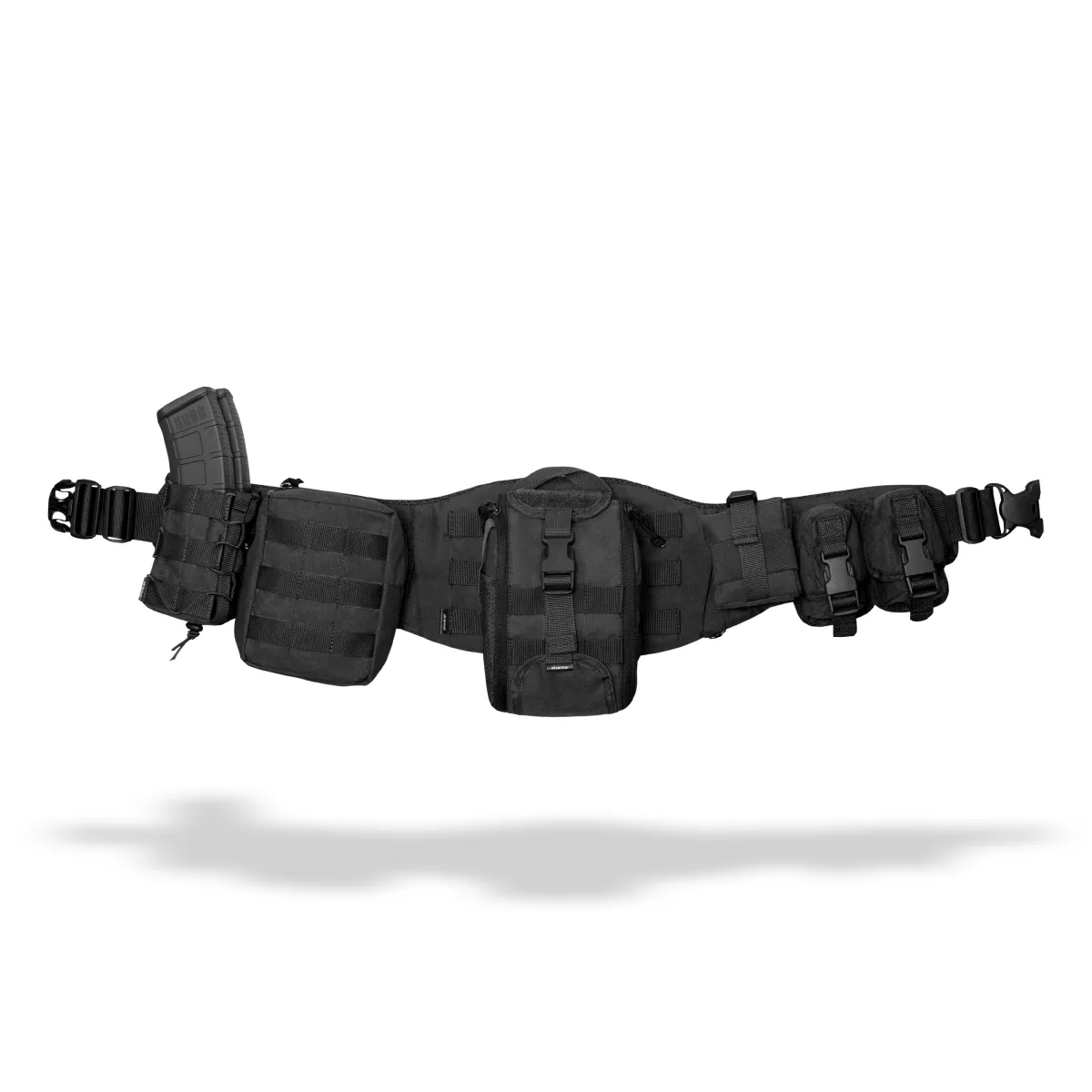 Комплект Modular Battle Belt S/M 2-го класу захисту. Тактичний пояс з обвісами. Чорний