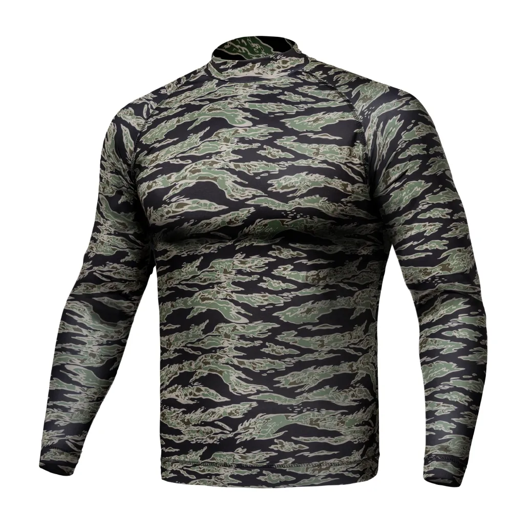 Рашгард тактичний Raptor Rashguard Tiger Stripes. Slim fit, polyester