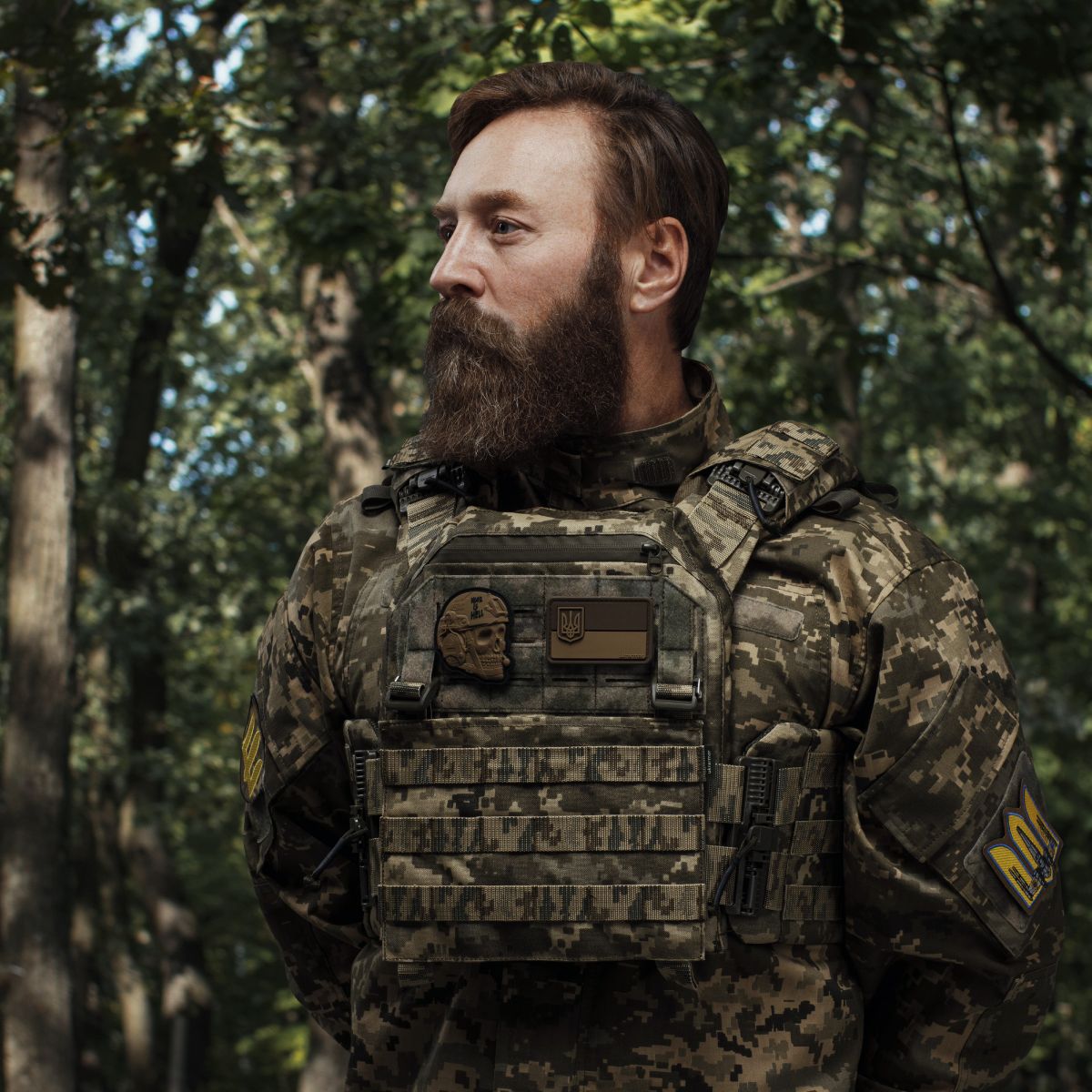 Передня панель на плитоноску PRO. Cordura 1000. Піксель (мм-14) 3