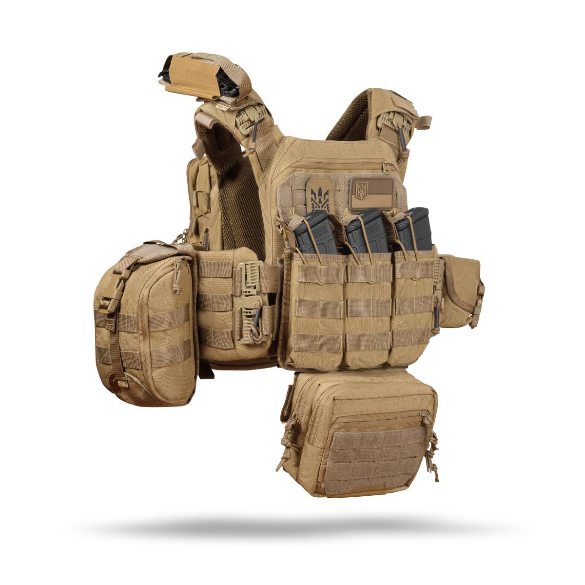 Комплект снаряжения Commando Elite Tactical Assault Kit. Под 25х30 см бронеплиты. Койот 11