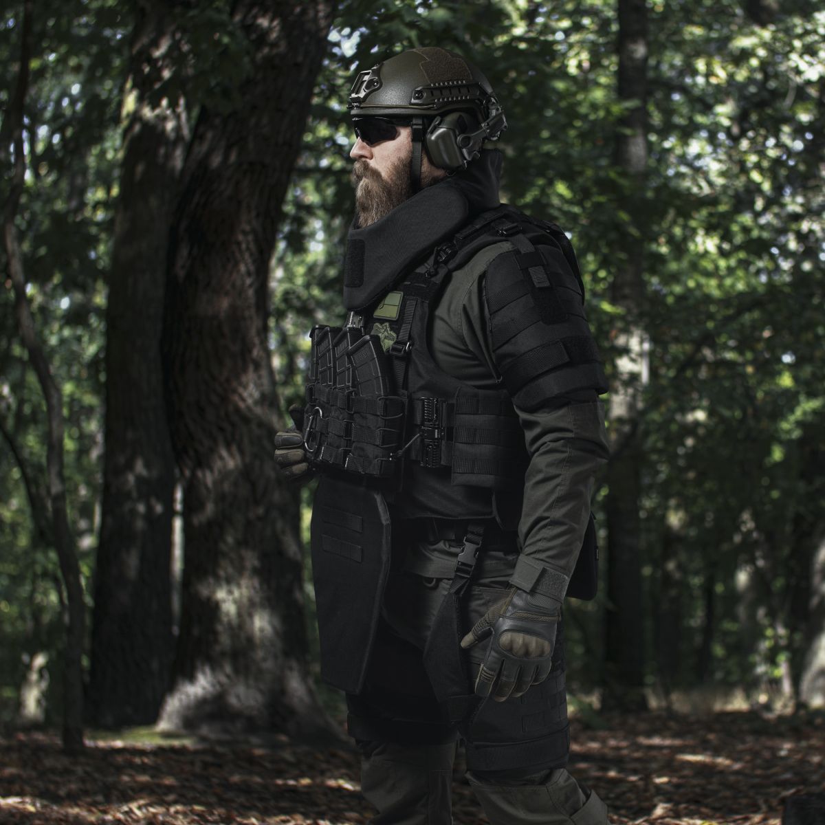 Бронекостюм A.T.A.S. (Advanced Tactical Armor Suit) Level I. Клас захисту – 1. Чорний. L/XL 6