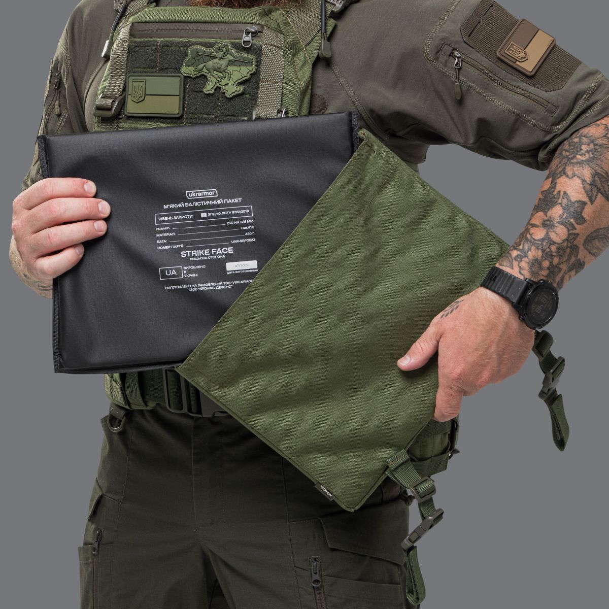 Килимок для сидіння тактичний 2-го класу захисту. Cordura 500D. Олива 5