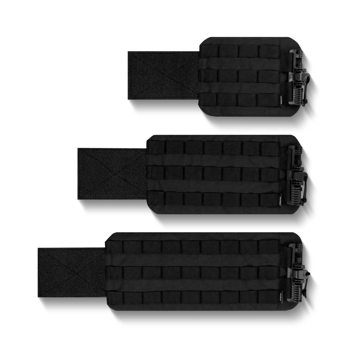 Змінні бокові камербанди (чохли) для плитоноски. Розмір XL, 40х16 см. Чорний 11