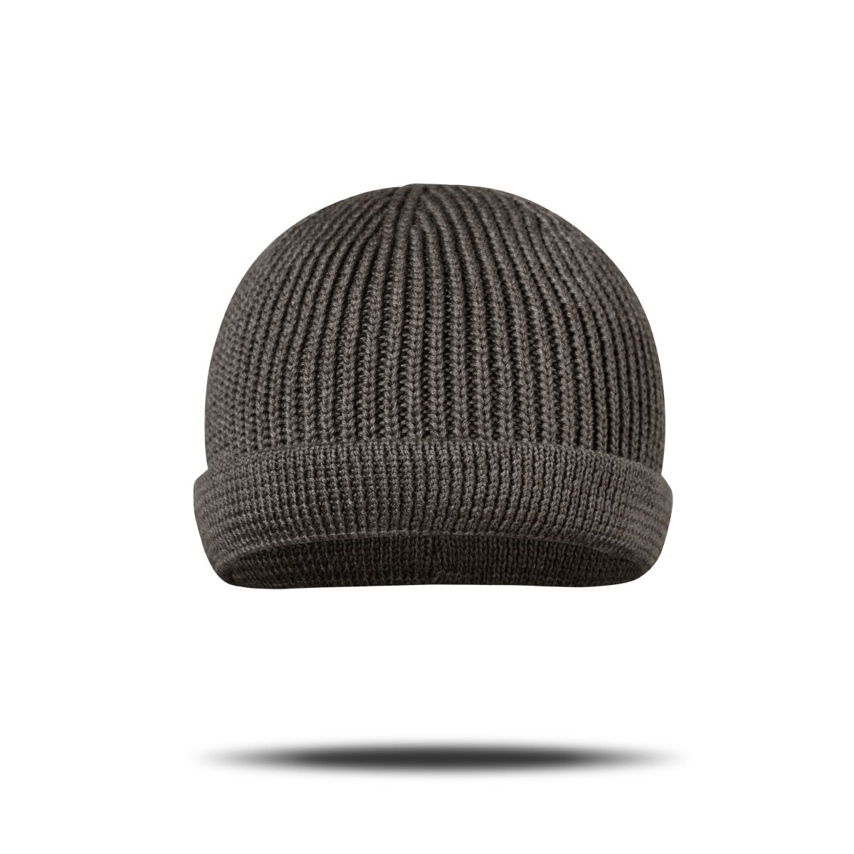 Шапка в’язана Docker Hat. Cotton and wool. Dark coffee 2