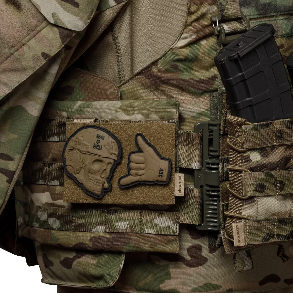 Панель для нашивок, патчів, шевронів. Піксель(мм-14). Cordura 500D, 8.5 х 12 см 3