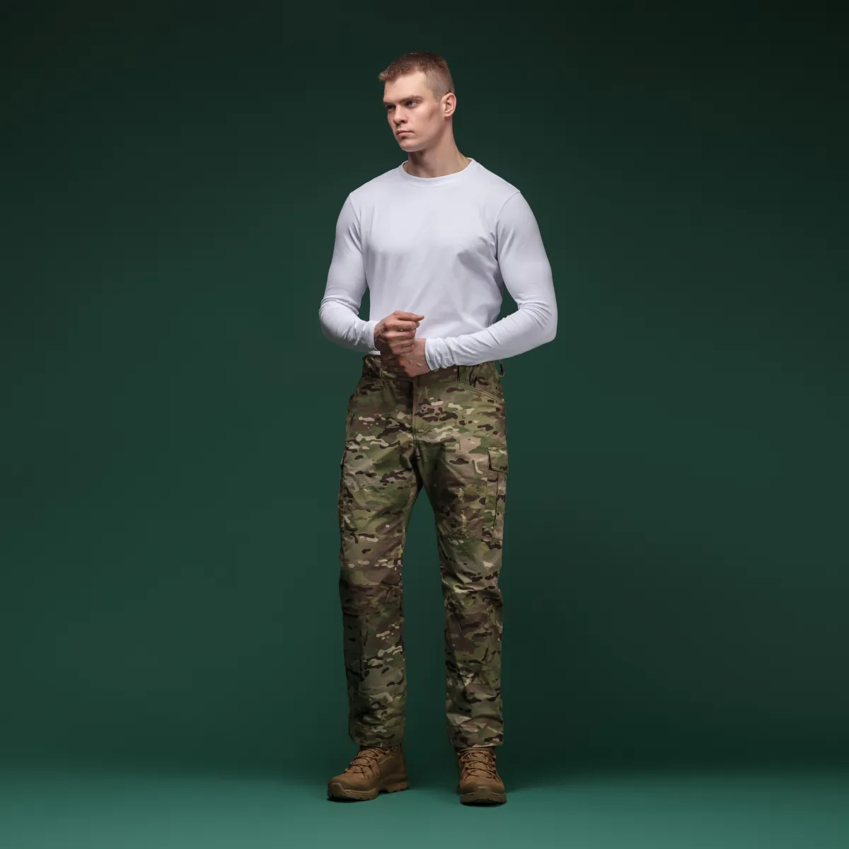 Кофта-лонгслів Ukrarmor Pulse Longsleeve. Cotton and Elastane. Білий 6