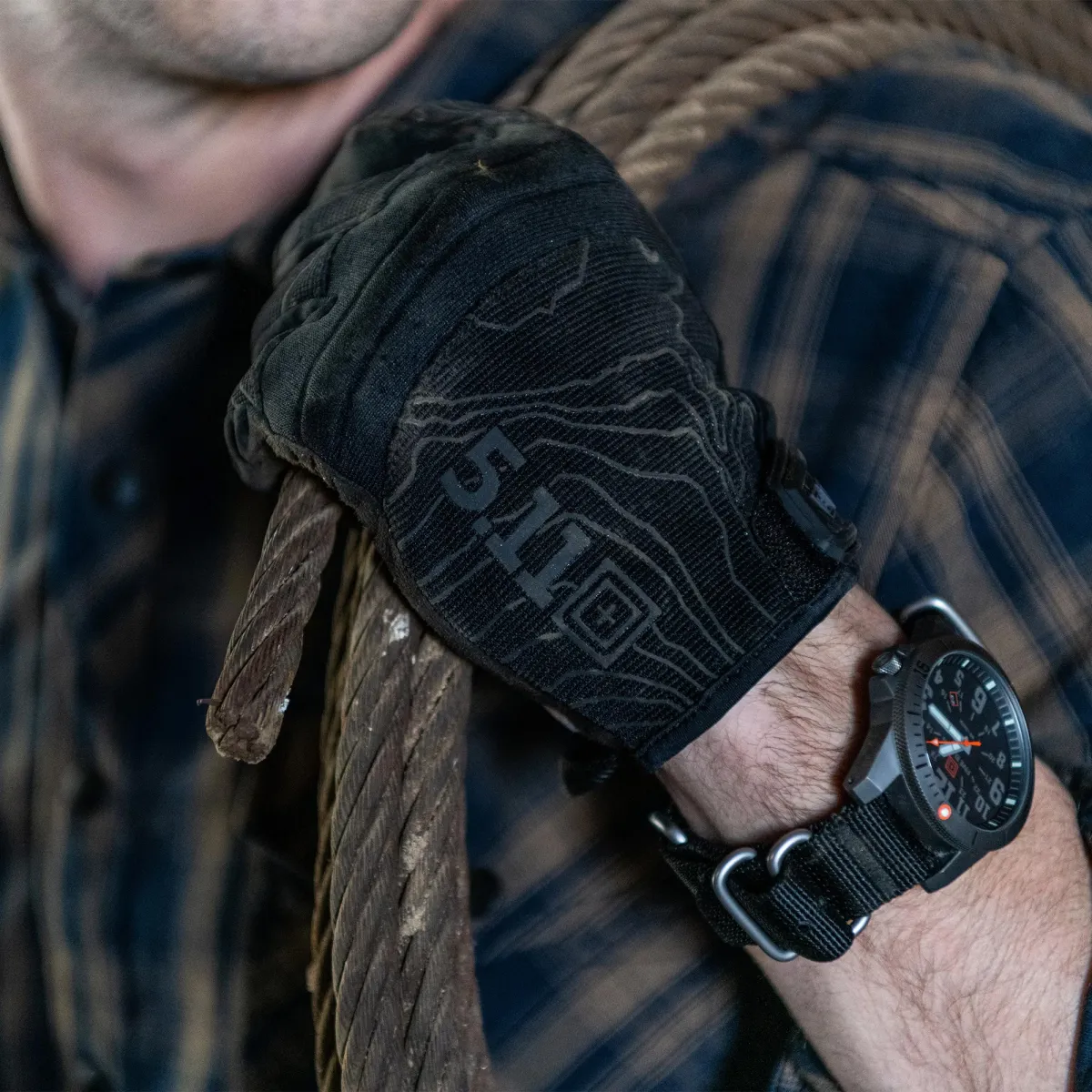 Рукавички тактичні 5.11 Tactical® High Abrasion. Чорний 5
