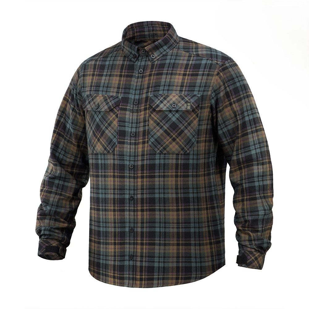 Сорочка M-Tac Lumberjack Merino Cold Weather. Блакитний/Жовтий