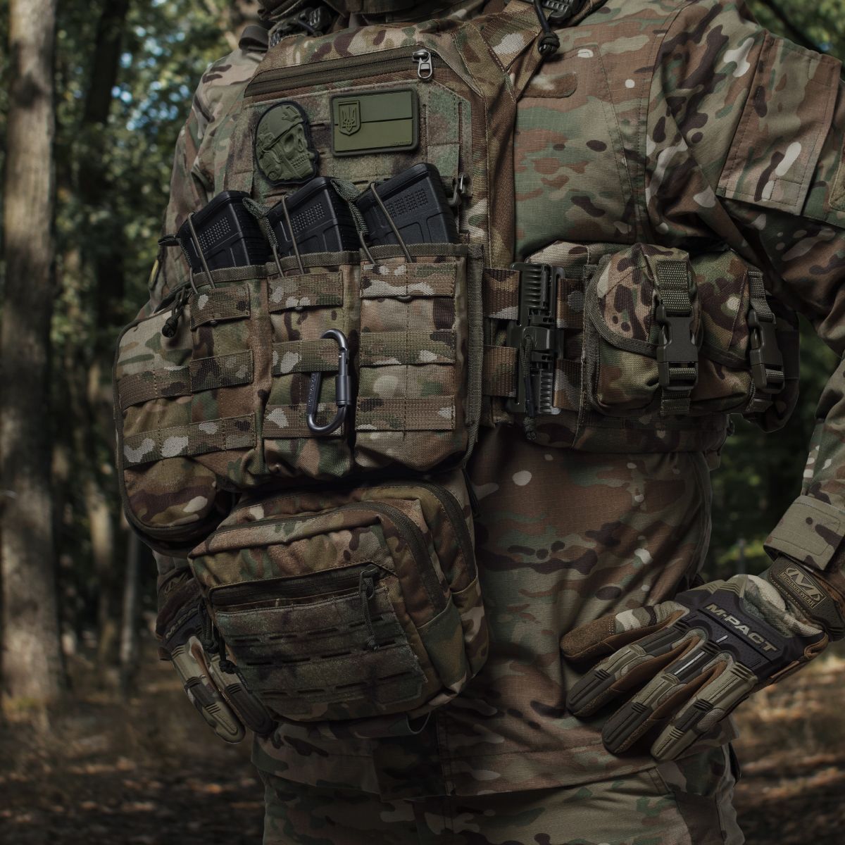 Комплект снаряжения Commando Elite Tactical Assault Kit. Под 27х35.5 см бронеплиты. Мультикам 3