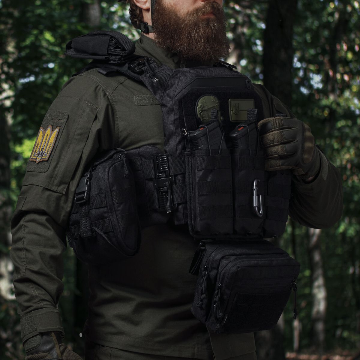 Комплект спорядження Commando Elite Tactical Assault Kit. Під 25х30 см бронеплити. Чорний 5