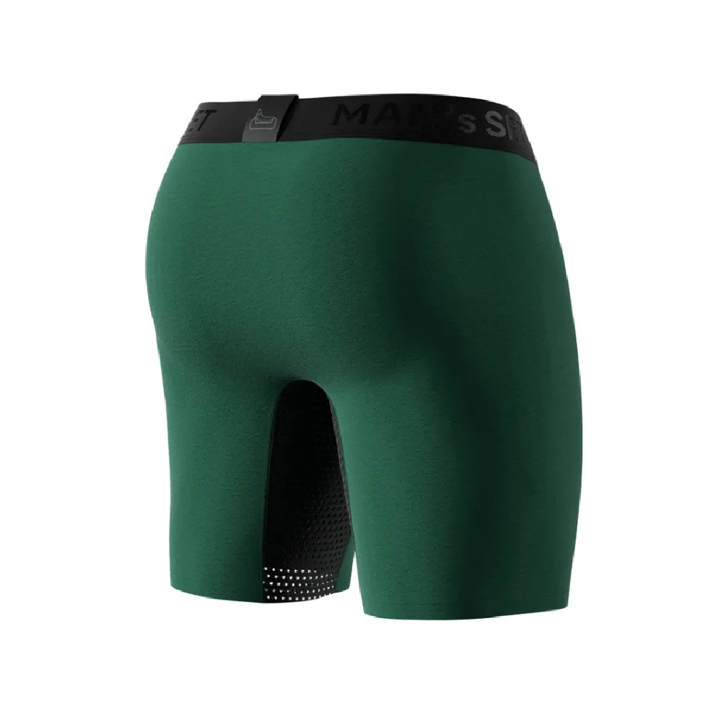 Труси чоловічі анатомічні з сіткою Men's Set Anatomic Long 2.0 Light Black Series. Темно-зелений 2