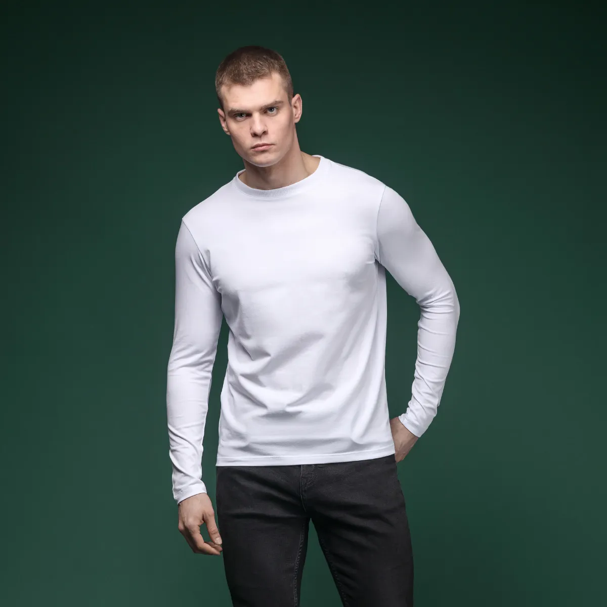 Кофта-лонгслів Ukrarmor Pulse Longsleeve. Cotton and Elastane. Білий 7