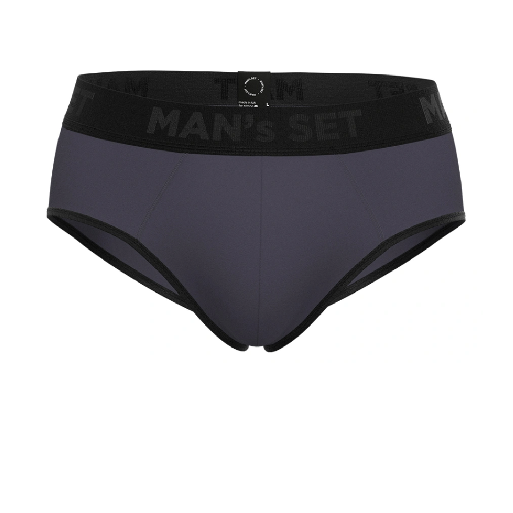 Трусы мужские брифы Men's Set Anatomic Briefs 2.0 Black Series Micromodal. Графит