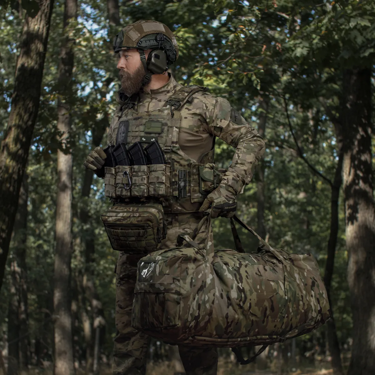Тактична сумка баул на 100 л. Cordura 500D. Водостійка. Мультикам 5