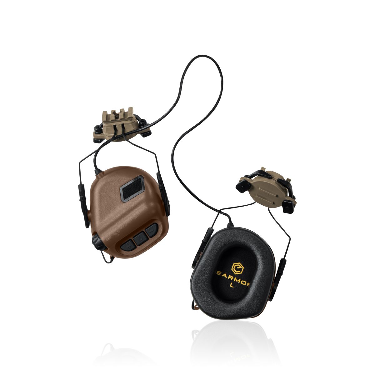 Активні навушники Earmor M31 в комплекті з дужкою/наголів'ям. Койот 5